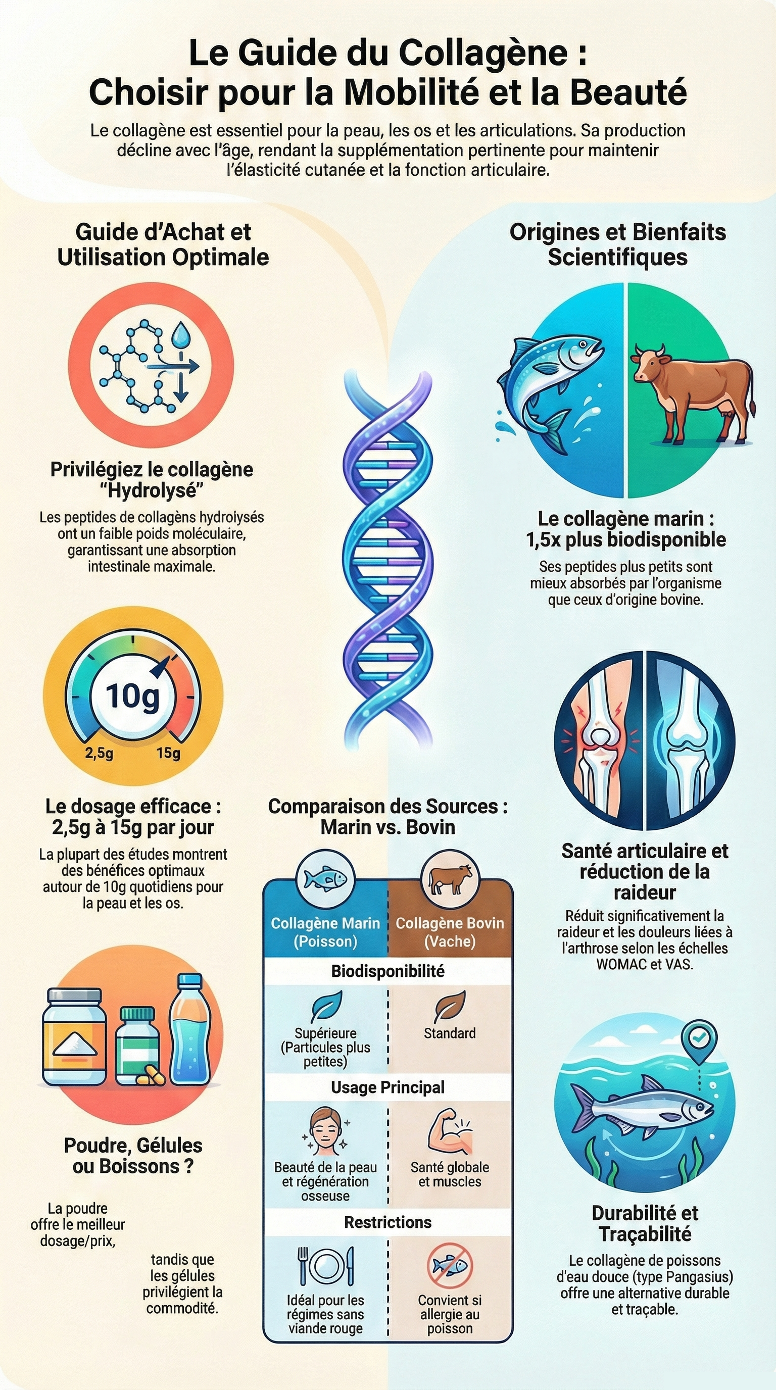 Le collagène le plus performant, efficace et hautement disponible renforcé par la technologie brevetée Vibra